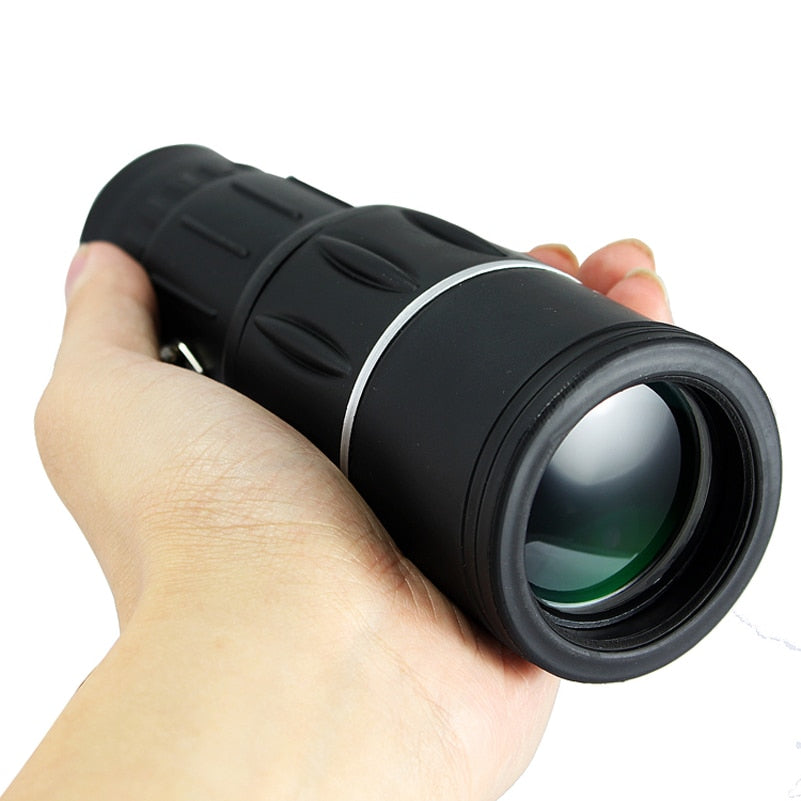 US DE Black 16X52  Monocular Telescope with Dual Focus Zoom Optic Lens fit Outdoor Watching and Hunting  Camping